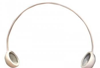 創(chuàng)意耳麥雕塑 啞光音樂(lè)雕塑 公園耳機(jī)雕塑