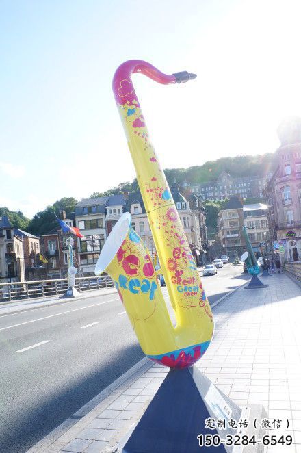 拉絲薩克斯雕塑 鏤空創(chuàng)意西方樂隊(duì)雕塑 別墅區(qū)西方樂隊(duì)雕塑