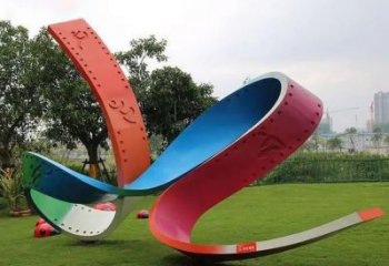 拉絲膠卷雕塑 鏤空創(chuàng)意膠片雕塑 別墅區(qū)膠片雕塑