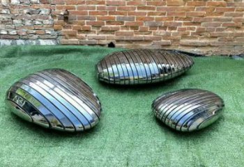 抽象鵝卵石雕塑 啞光空心石雕塑 室內(nèi)雕塑