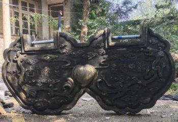 廣場(chǎng)鎖子雕塑 抽象同心鎖雕塑 烤漆雕塑