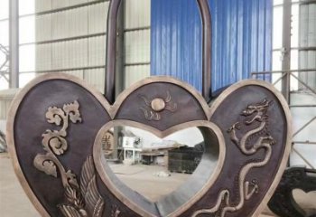 酒店鎖子雕塑 景觀同心鎖雕塑 現(xiàn)代雕塑