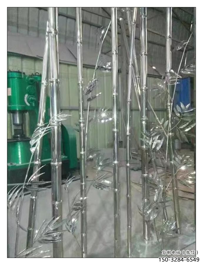 鋼管竹葉雕塑 異形竹類雕塑蔬 農(nóng)村植物雕塑