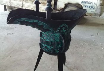 廣場(chǎng)酒尊雕塑 抽象酒尊杯雕塑 烤漆酒器雕塑