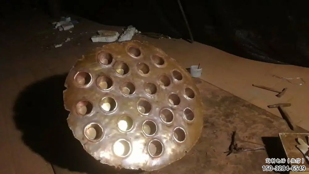 抽象蓮蓬雕塑 啞光植物雕塑 室內(nèi)雕塑