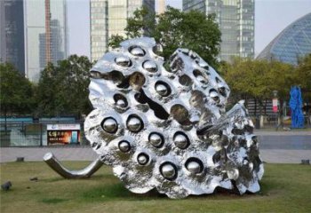 中式蓮蓬雕塑 啞光植物雕塑 游樂(lè)場(chǎng)雕塑