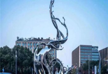 房地產(chǎn)水花雕塑 剪影水景雕塑 鍛造雕塑