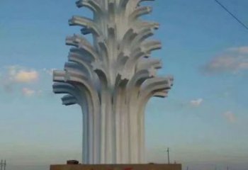 大型雪花雕塑 歐式步行街雕塑 彩繪窗花雕塑