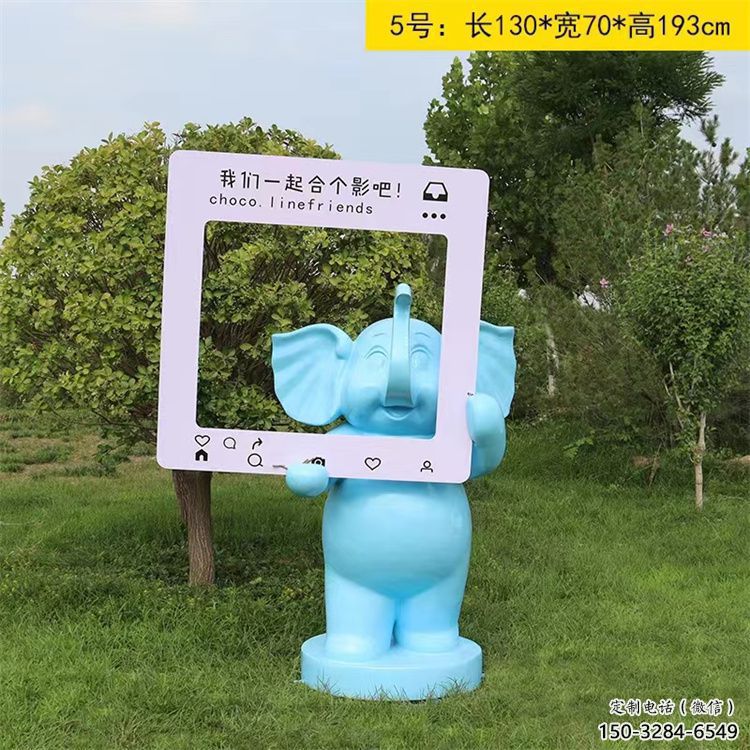 大象雕塑指用，景觀雕塑，彩繪大象雕塑點擊