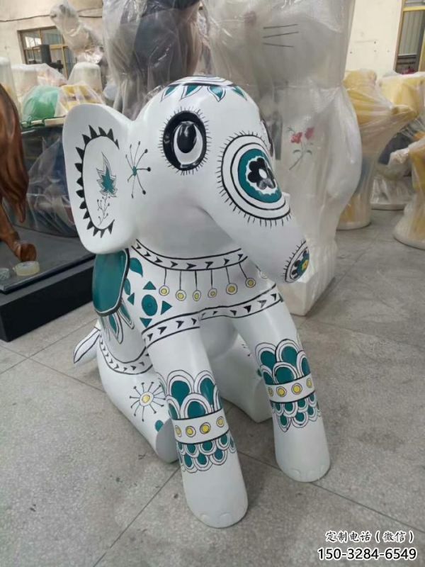 景觀大象雕塑，城區(qū)小品，戶外玻璃鋼大象雕塑生產(chǎn)商