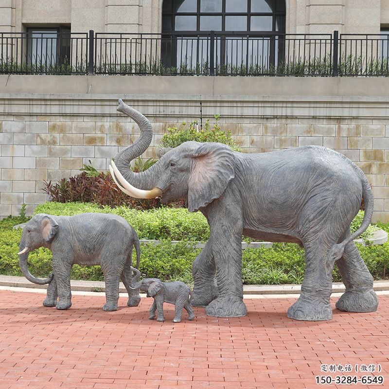 廣場大象雕塑供需，廣場雕塑，景觀仿真大象雕塑定制