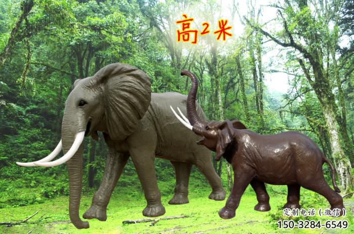 雕塑大象景觀制造，動物小品，景觀仿真大象雕塑優(yōu)價
