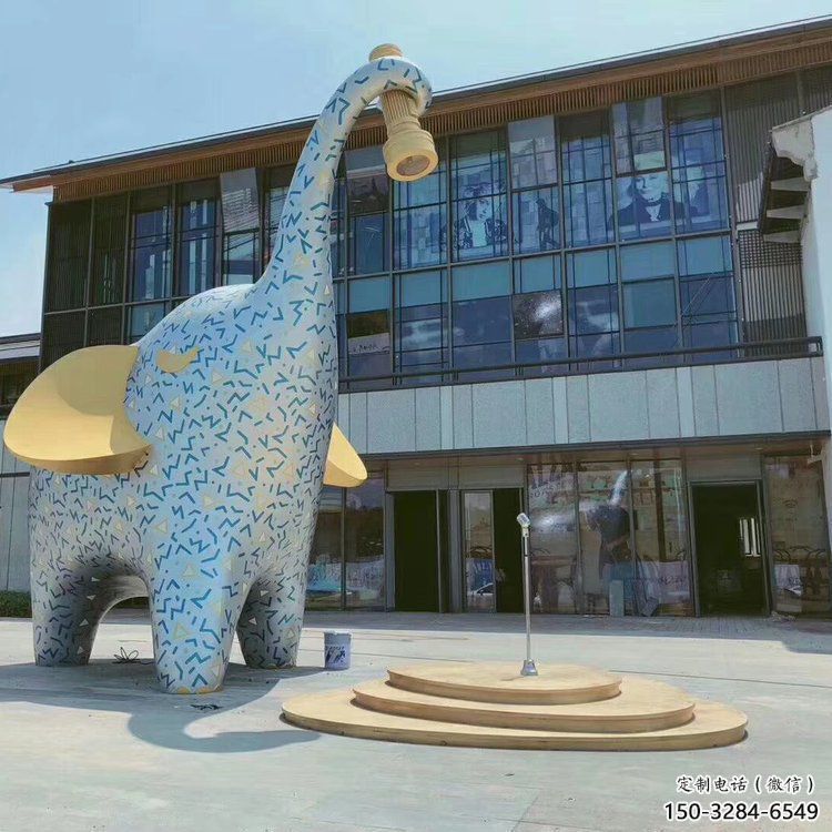 大象雕塑訂做，城市雕塑，景觀卡通大象雕塑工程