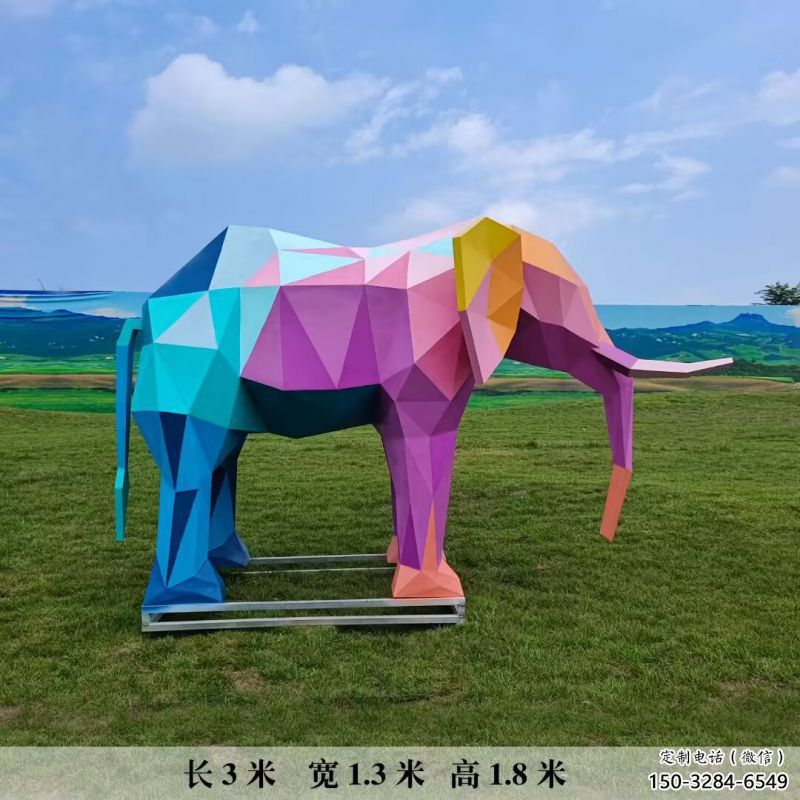 烤漆大象雕塑制造商，室外軟裝，烤漆大象雕塑承接