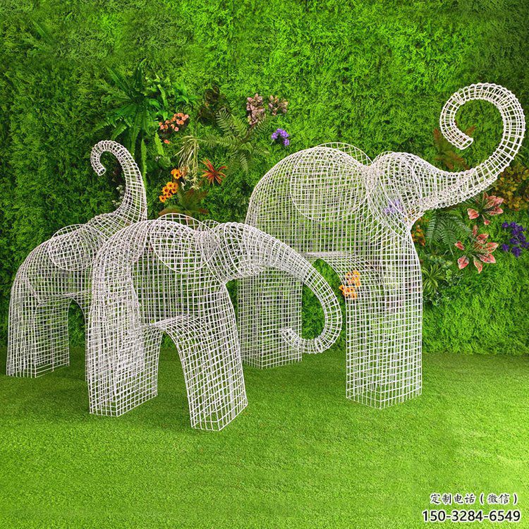 雕塑大象景觀精選，中式工藝，鏤空工藝大象雕塑供給