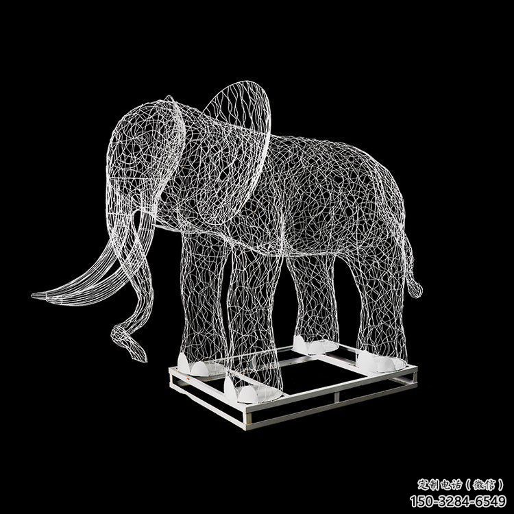 園林大象雕塑服務(wù)商，美陳雕塑，鏤空大象雕塑精選