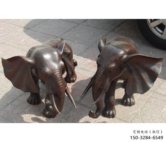 地產(chǎn)大象雕塑精選，戶外雕塑，銅大象雕塑優(yōu)價