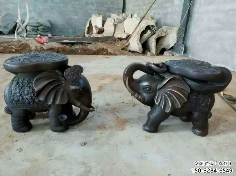 藝術(shù)大象雕塑優(yōu)選，城市裝飾，銅大象雕塑訂做