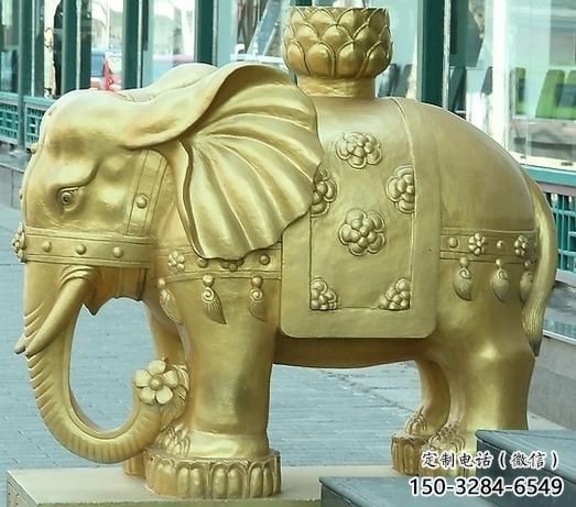 雕塑大象景觀批發(fā)，公園雕塑，黃銅大象雕塑定價(jià)