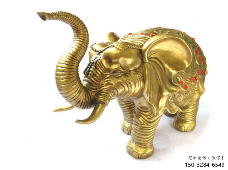 中式大象雕塑加工，景觀系列，商場黃銅大象雕塑供需