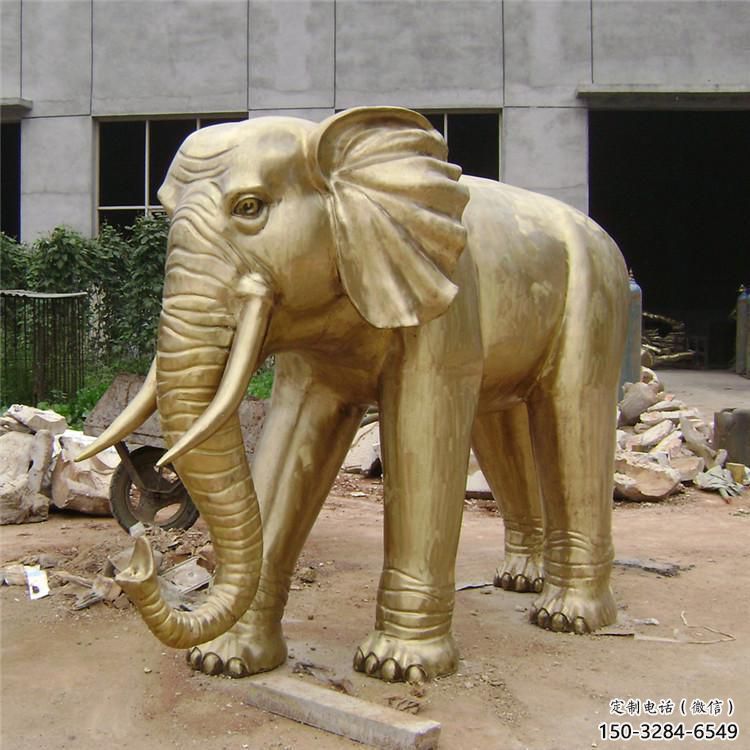 主題大象雕塑選用，鑄造藝術(shù)，黃銅大象雕塑展品