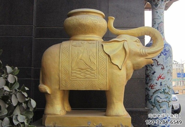 裝飾大象雕塑通用，戶外雕塑，黃銅大象雕塑供應(yīng)