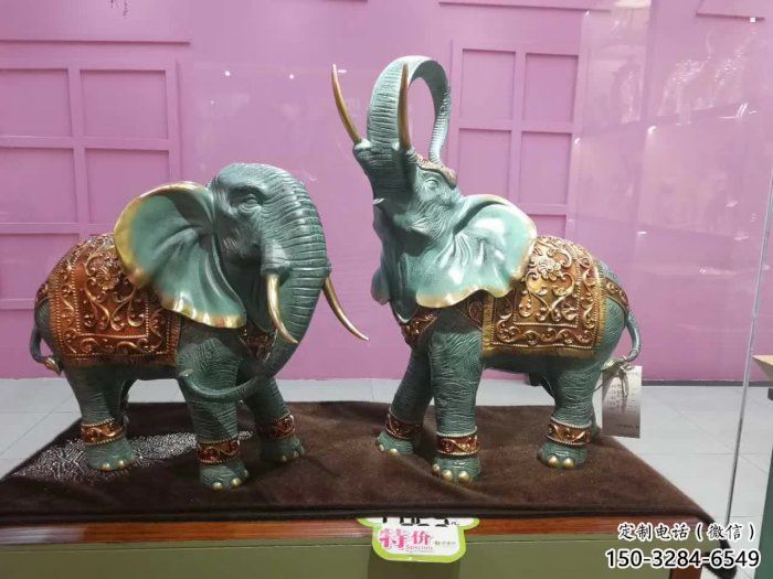 景觀大象雕塑預(yù)定，金屬構(gòu)件，彩繪大象雕塑選定