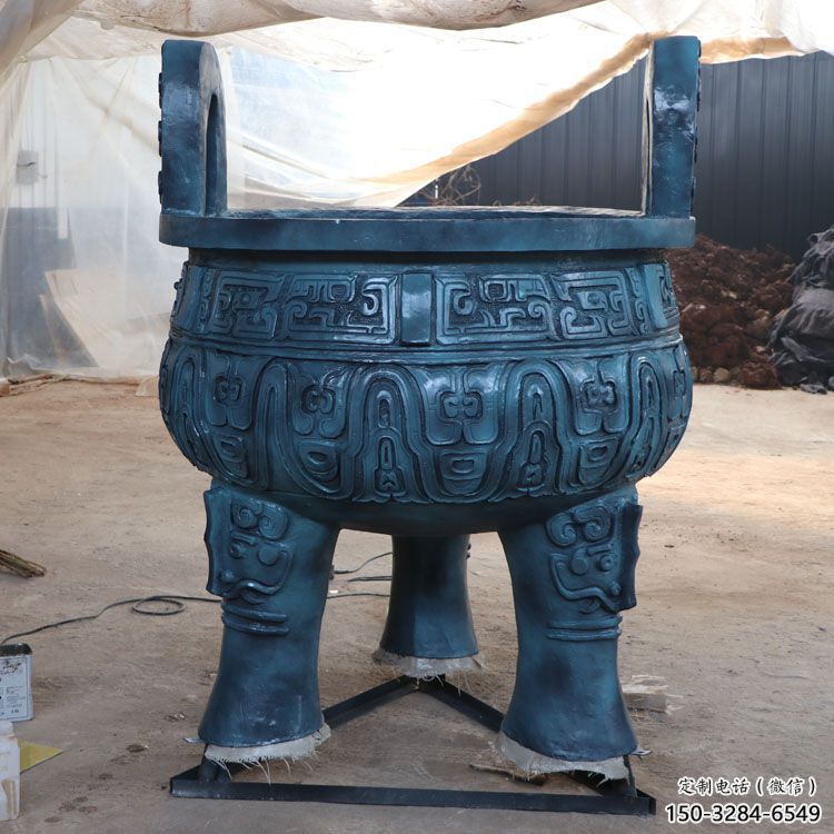 地產(chǎn)標(biāo)識圓鼎銅雕