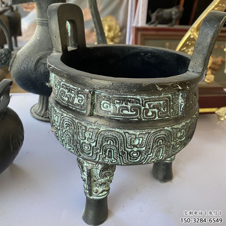圓鼎雕塑，銅器景觀雕塑，鑄銅工藝