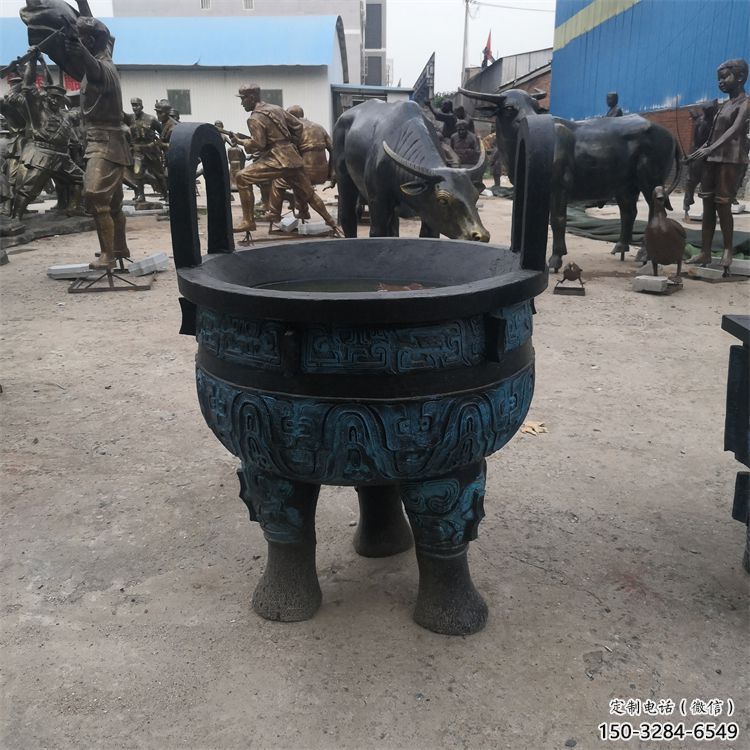 圓鼎雕塑，銅器景觀雕塑，鑄銅工藝