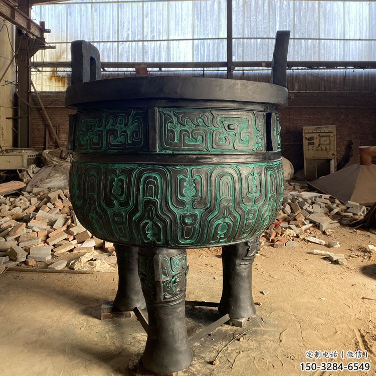 圓鼎雕塑，銅器景觀雕塑，鑄銅工藝