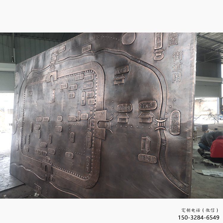 黨建浮雕制造，黃銅構(gòu)件，黨建文化浮雕提供