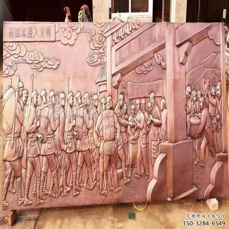 景觀浮雕廠家，彩鋼制作，大型黨建浮雕公司