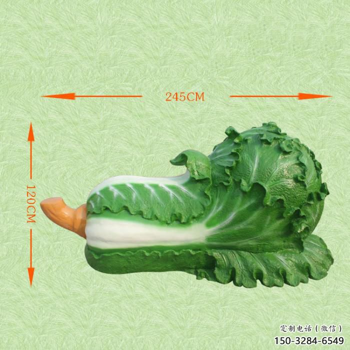 果籃雕塑定價(jià)，地標(biāo)擺件，烤漆白菜果籃雕塑精選