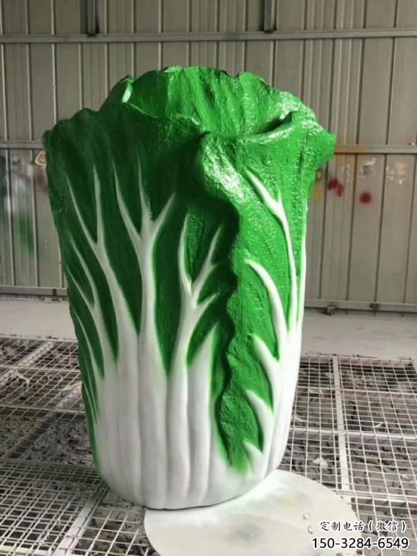 現(xiàn)代果籃雕塑定制，中式工藝，白菜果籃雕塑優(yōu)價