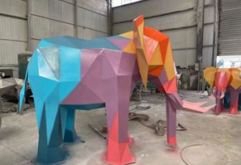 園林大象雕塑標(biāo)準(zhǔn)，彩鋼制作，景觀烤漆大象雕塑優(yōu)價(jià)