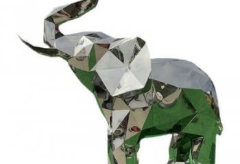 花園大象雕塑批發(fā)，標(biāo)識(shí)雕塑，展示鏡面大象雕塑優(yōu)選