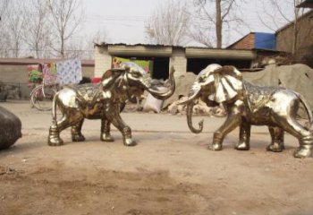 景觀大象雕塑供需，美陳雕塑，景觀銅大象雕塑承接