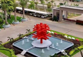 燈光中國結(jié)雕塑