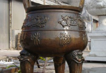 仿古圓鼎銅雕制作