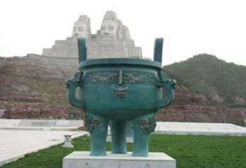 圓鼎雕塑，銅器景觀雕塑，鑄銅工藝