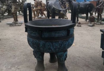 圓鼎雕塑，銅器景觀雕塑，鑄銅工藝