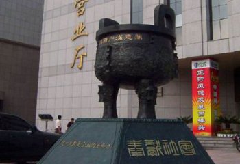 圓鼎雕塑，銅器景觀雕塑，鑄銅工藝