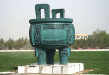 圓鼎雕塑，銅器景觀雕塑，鑄銅工藝