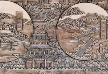 庭院浮雕訂做，街景小品，戶外城堡浮雕制作