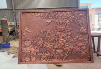 景區(qū)花卉浮雕廠家，景觀雕塑，鑄銅花卉浮雕制作