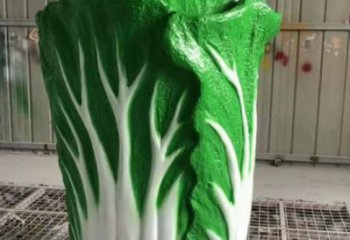 現代果籃雕塑定制，中式工藝，白菜果籃雕塑優(yōu)價
