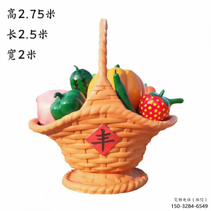 現(xiàn)代果籃雕塑承接，歐式風(fēng)格，校園廣場(chǎng)不銹鋼果籃雕塑精選