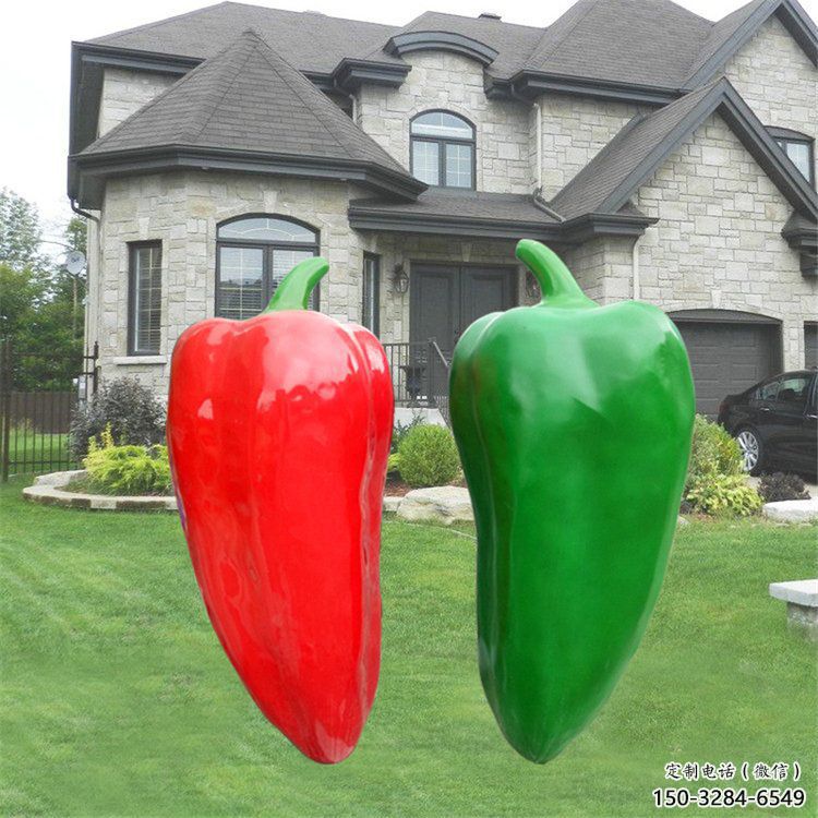 果籃雕塑制造商，酒店擺件，軟裝辣椒果籃雕塑定制