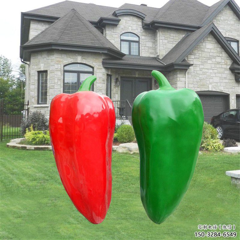 紀(jì)念果籃雕塑生產(chǎn)，廣場(chǎng)雕塑，辣椒果籃雕塑展品